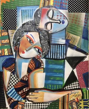 Print of Art Deco Abstract Paintings by Dada Adesoji Disu