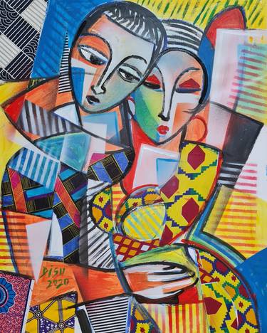 Original Abstract Paintings by Dada Adesoji Disu