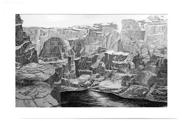 Original Landscape Drawings by christophe carton