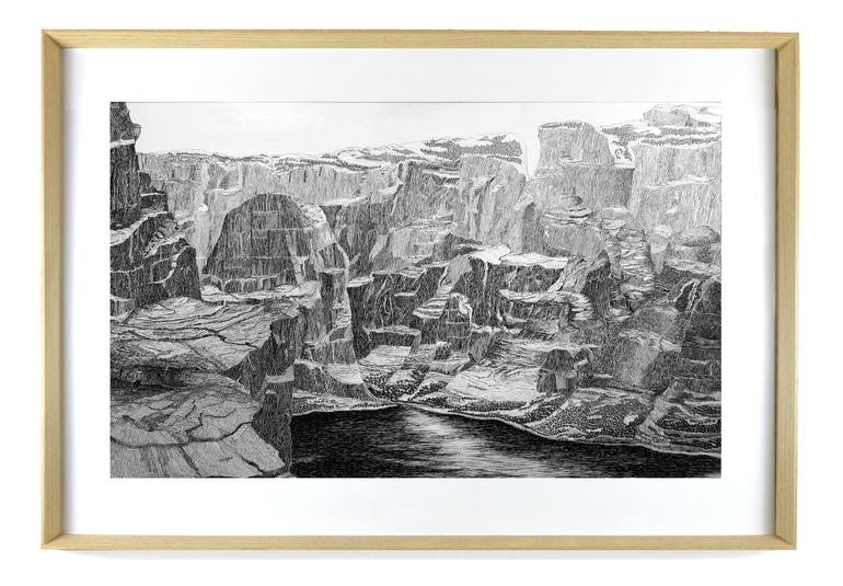 Original Figurative Landscape Drawing by christophe carton