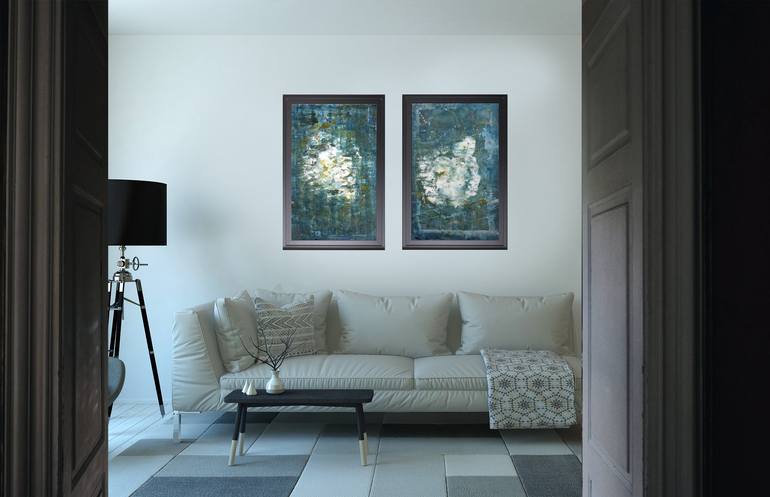 Original Surrealism Landscape Painting by Christophe Carton