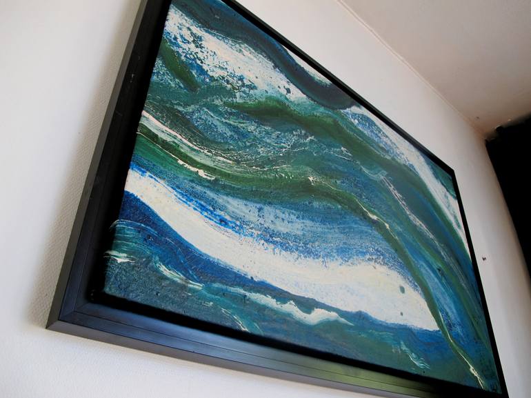 Original Abstract Expressionism Landscape Painting by Christophe Carton