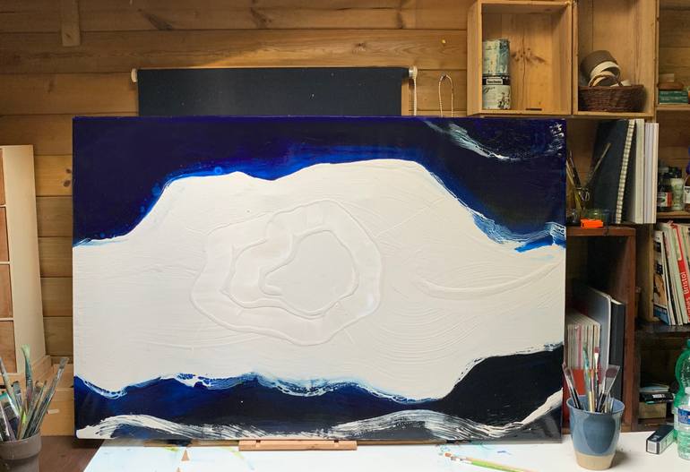 Original Abstract Expressionism Landscape Painting by Christophe Carton