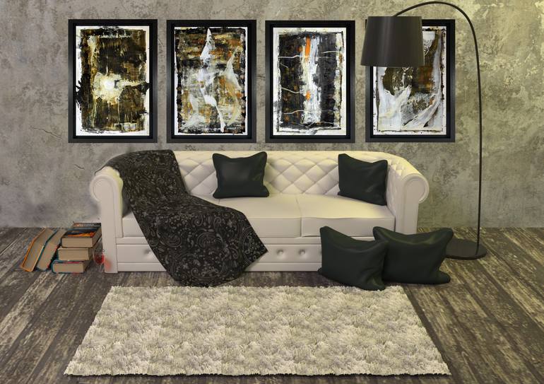 Original Abstract Expressionism Abstract Painting by Christophe Carton