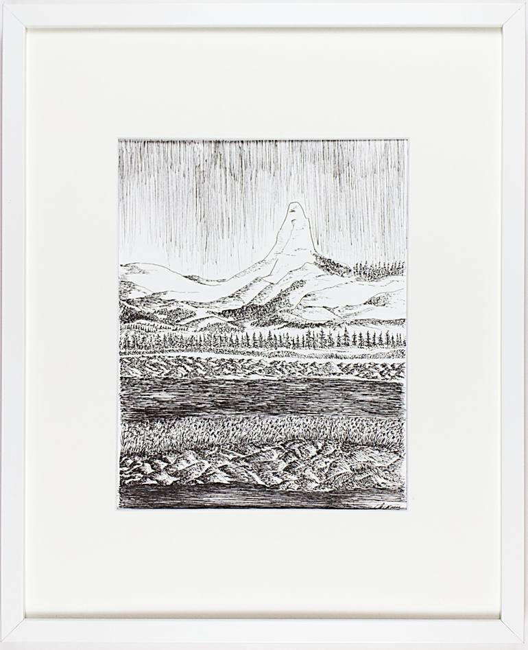 Black Mountain 6/6 Drawing by christophe carton | Saatchi Art