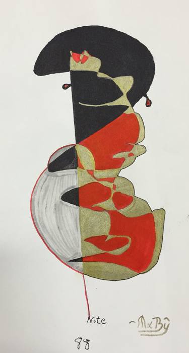 Original Abstract Drawing by Michael Burbine