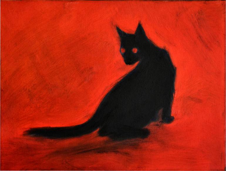 Hell Kitty Painting by Marina Rusalka | Saatchi Art