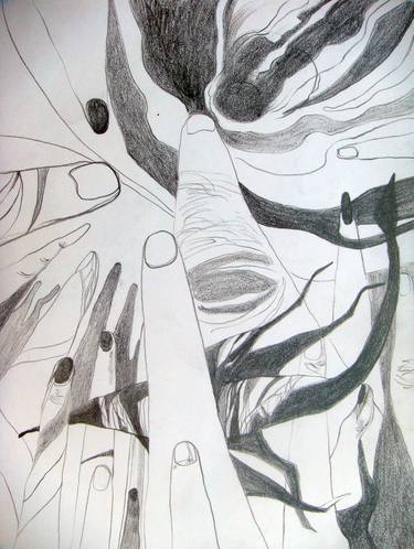 Original Abstract Drawings by Hugo Viana