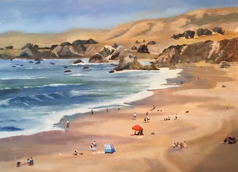 summer beach painting