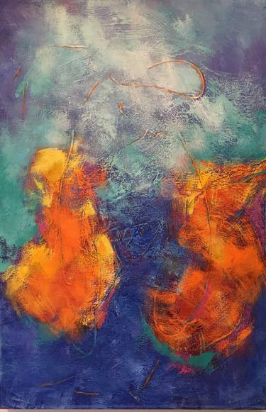 Original Abstract Expressionism Abstract Paintings by Susan J Geddes