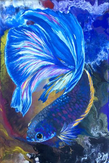 Print of Fish Paintings by Jacqueline Melendez