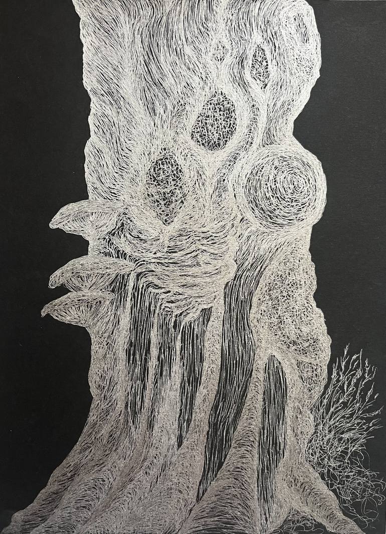 Original Abstract Botanic Drawings by Rebekah Wallace