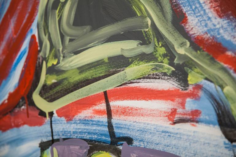 Original Abstract Expressionism Abstract Painting by Tomas Bokor