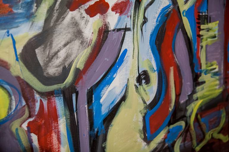 Original Abstract Expressionism Abstract Painting by Tomas Bokor