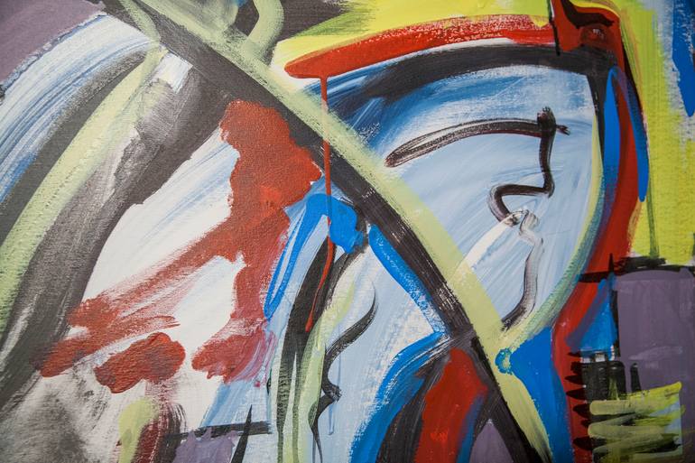 Original Abstract Expressionism Abstract Painting by Tomas Bokor