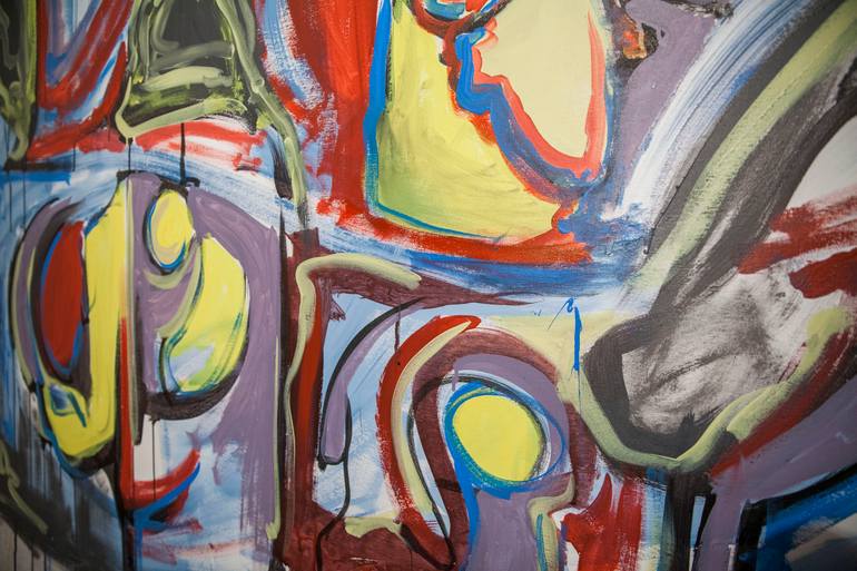 Original Abstract Expressionism Abstract Painting by Tomas Bokor