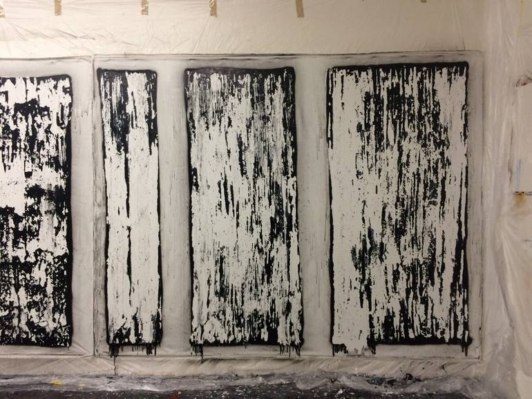 Original Abstract Expressionism Abstract Painting by Tomas Bokor