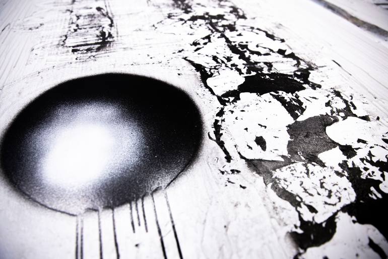 Original Abstract Expressionism Abstract Painting by Tomas Bokor