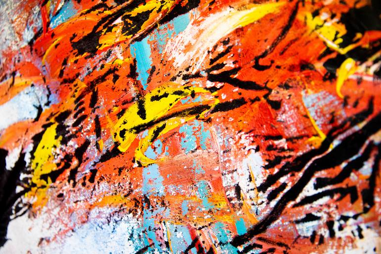 Original Abstract Expressionism Abstract Painting by Tomas Bokor