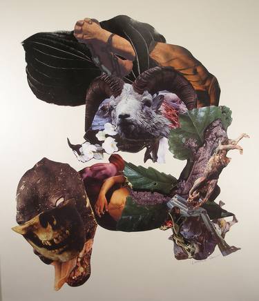 Print of Abstract Mortality Collage by Elissa Dawe