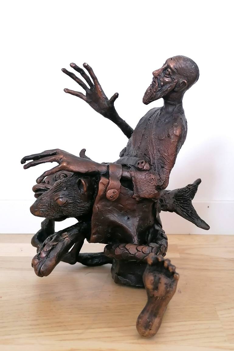 Original Expressionism World Culture Sculpture by Mihai-Petre  Nila
