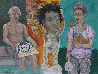 Giorgio de Chirico, Jean Michel Basquiat, Frida Kalho thumb