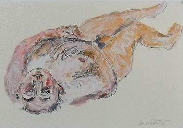 Original Expressionism Nude Drawings by Peter Walker