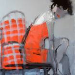 women in the red chair by HYZHYY OLEH