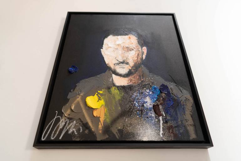 Original Abstract People Painting by Tomoya Nakano