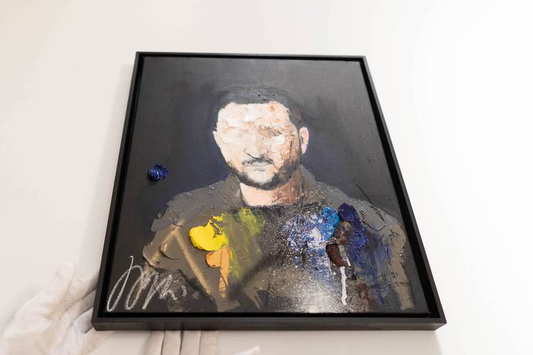 Original Abstract People Painting by Tomoya Nakano