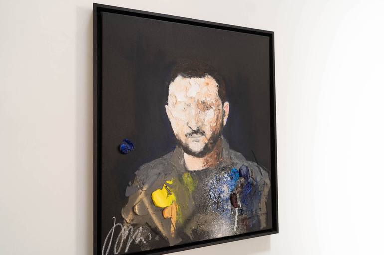 Original Abstract People Painting by Tomoya Nakano