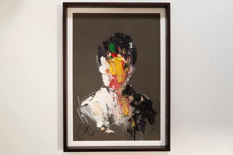 Original Abstract People Painting by Tomoya Nakano