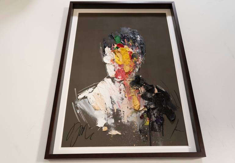 Original Abstract People Painting by Tomoya Nakano