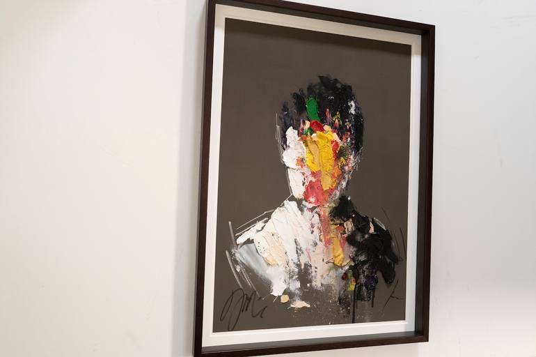 Original Abstract People Painting by Tomoya Nakano