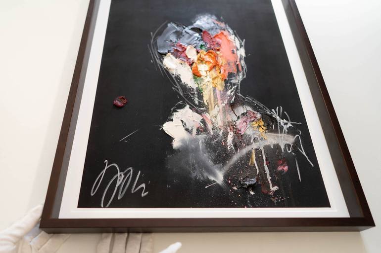 Original Abstract People Painting by Tomoya Nakano