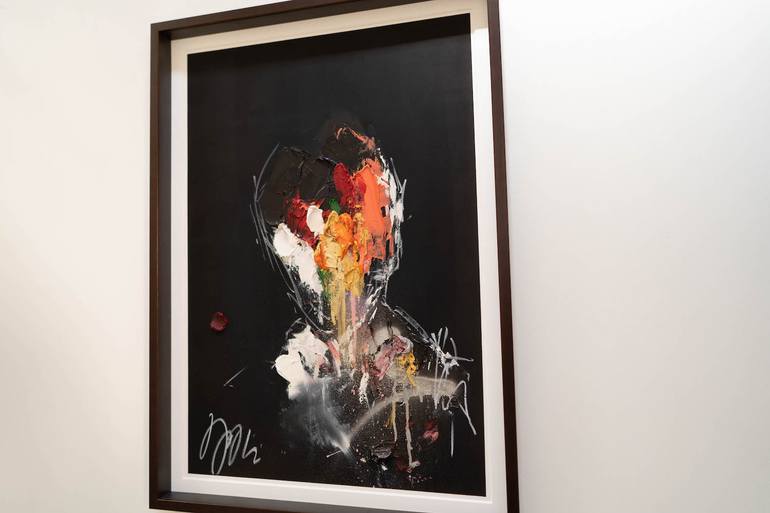 Original Abstract People Painting by Tomoya Nakano