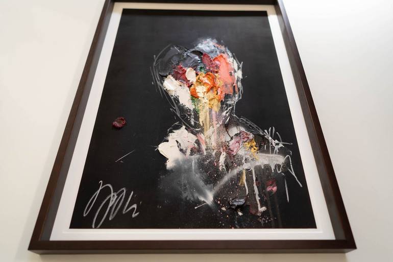 Original Abstract People Painting by Tomoya Nakano