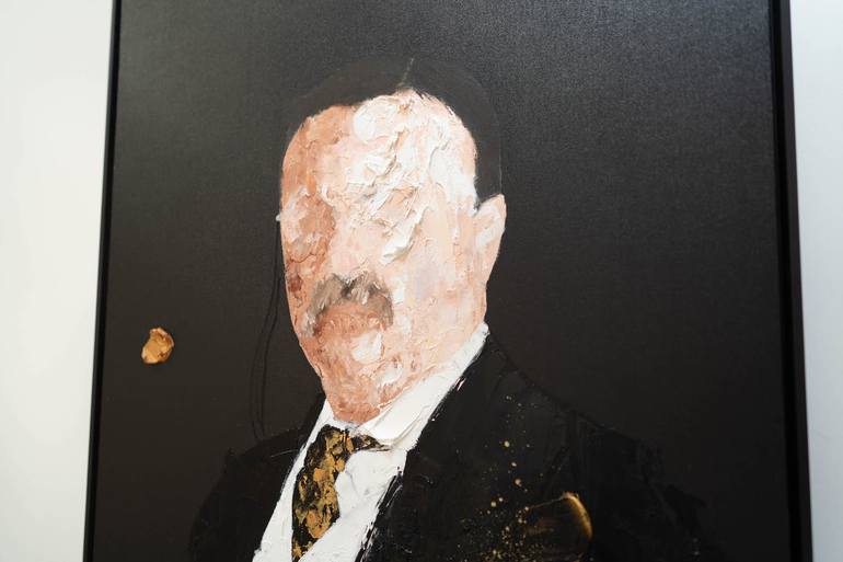 Original Abstract People Painting by Tomoya Nakano