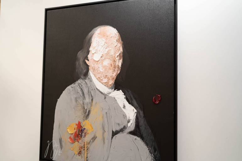 Original Abstract People Painting by Tomoya Nakano