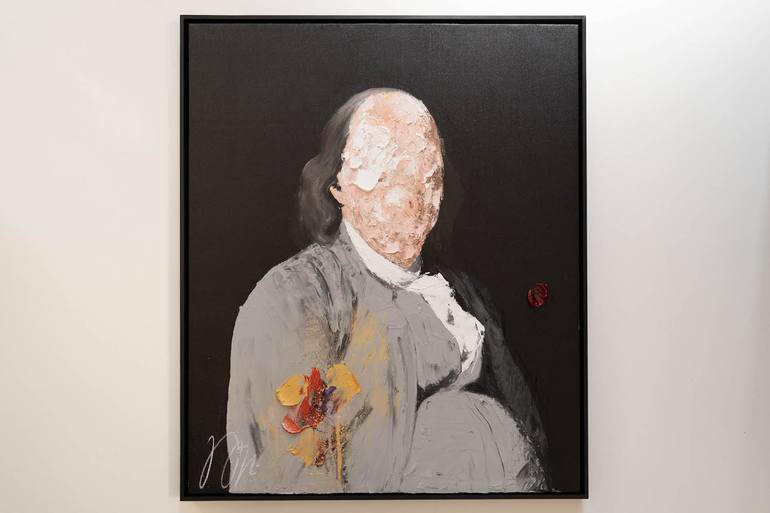 Original Abstract People Painting by Tomoya Nakano