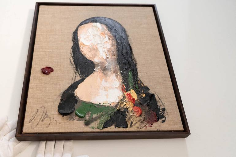 Original Abstract People Painting by Tomoya Nakano