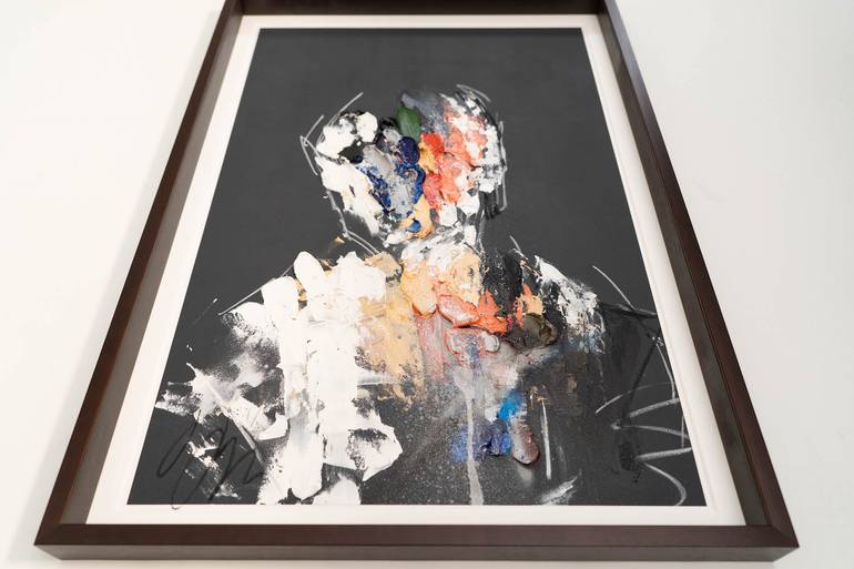 Original Abstract People Painting by Tomoya Nakano