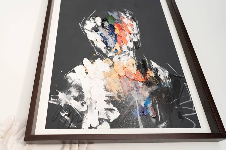 Original Abstract People Painting by Tomoya Nakano