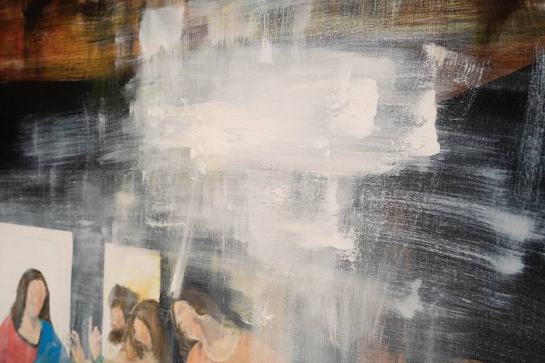 Original Abstract People Painting by Tomoya Nakano