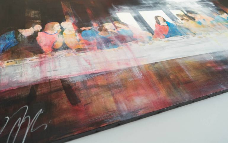 Original Abstract People Painting by Tomoya Nakano