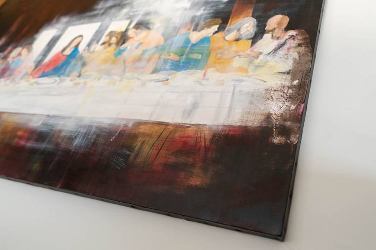 Original Abstract People Painting by Tomoya Nakano