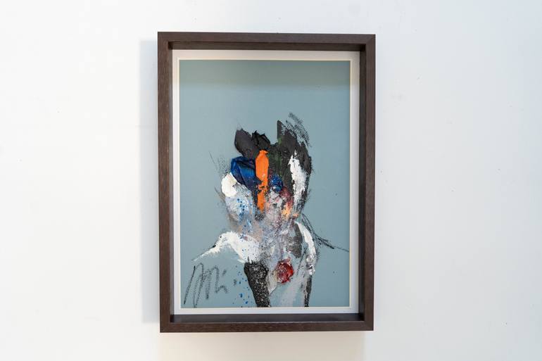 Original Abstract People Painting by Tomoya Nakano