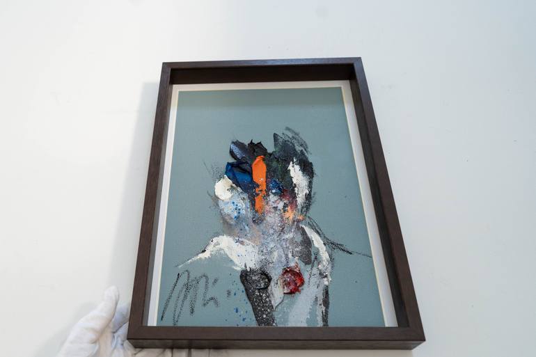 Original Abstract People Painting by Tomoya Nakano