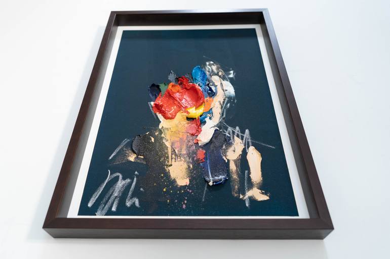 Original Abstract People Painting by Tomoya Nakano