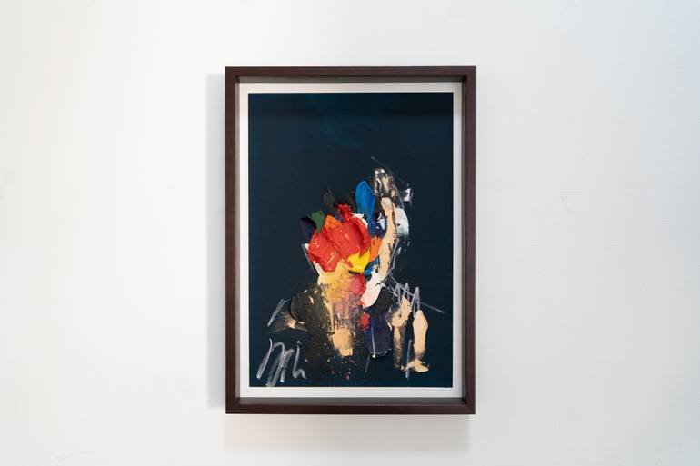 Original Abstract People Painting by Tomoya Nakano